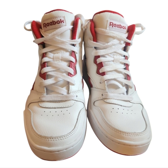 Reebok Royal BB4500 Hi2 Sneakers White Red Men Size 7 Basketball Shoes High Top - Picture 3 of 10
